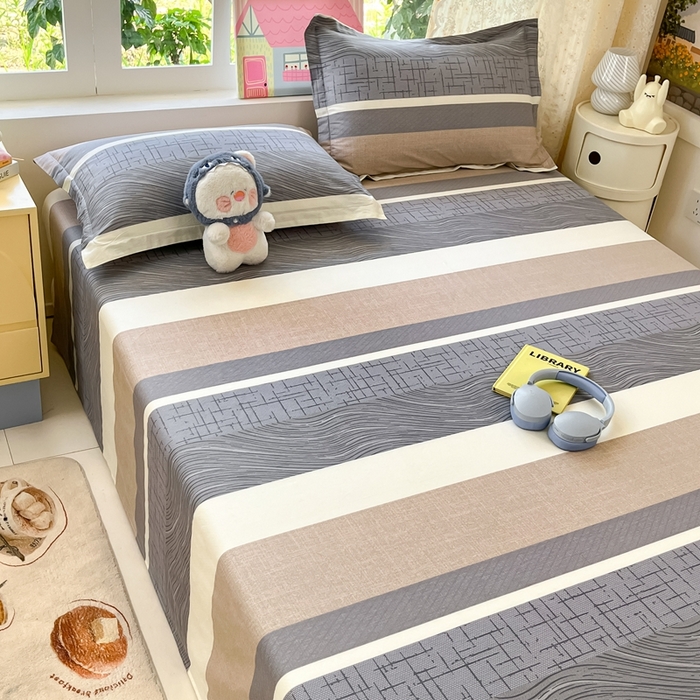 91家纺网 家纺一手货源 找家纺 莱通家纺 2025春夏新款12868纯棉印花单床单 床单单件-系列二（商家提供买家秀） 布兰卡