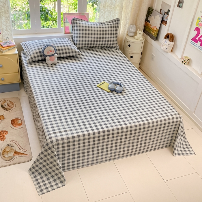 91家纺网 家纺一手货源 找家纺 莱通家纺 2025春夏新款12868纯棉印花单床单 床单单件-系列二（商家提供买家秀） 格瑞