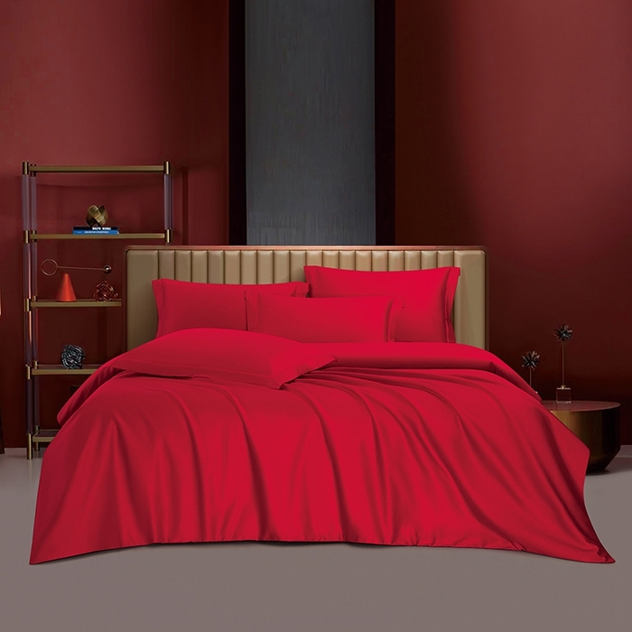 91家纺网 家纺一手货源 找家纺 （总）威克凯丽 2024新款100S净色长绒棉四件套