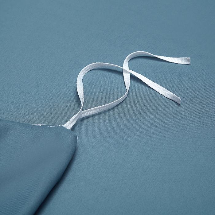 91家纺网 家纺一手货源 找家纺 威克凯丽 2024新款100S净色长绒棉四件套 风暴蓝