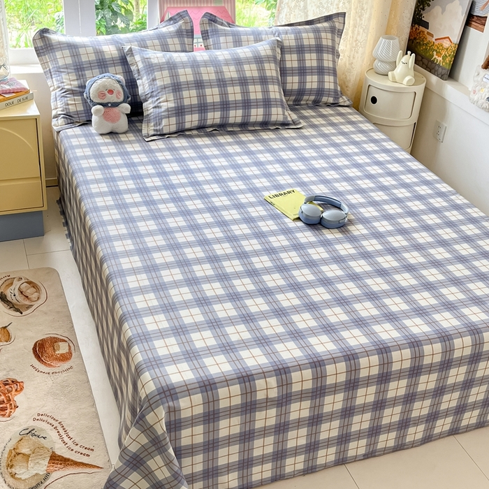 91家纺网 家纺一手货源 找家纺 莱通家纺 2025春夏新款12868纯棉印花单床单 床单单件-系列二（商家提供买家秀） 简昔