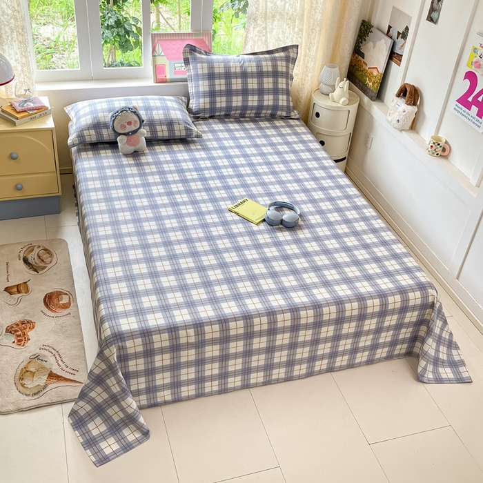 91家纺网 家纺一手货源 找家纺 莱通家纺 2025春夏新款12868纯棉印花单床单 床单单件-系列二（商家提供买家秀） 简昔