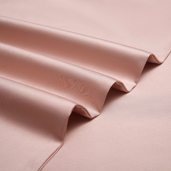 91家纺网 家纺一手货源 找家纺 威克凯丽 2024新款100S净色长绒棉四件套 藕粉