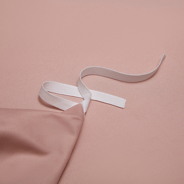 91家纺网 家纺一手货源 找家纺 威克凯丽 2024新款100S净色长绒棉四件套 藕粉