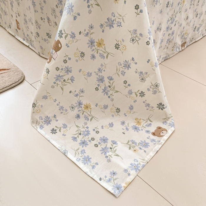 91家纺网 家纺一手货源 找家纺 莱通家纺 2025春夏新款12868纯棉印花单床单 床单单件-系列二（商家提供买家秀） 旧书折痕