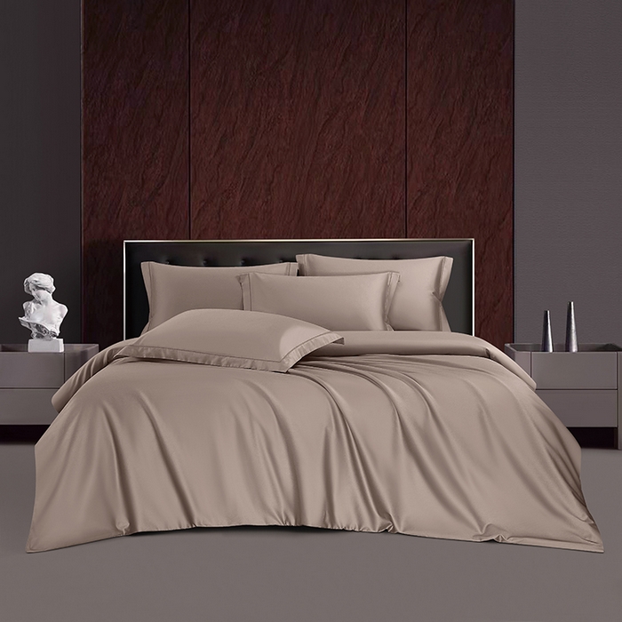 威克凯丽 2024新款100S净色长绒棉四件套 太空灰