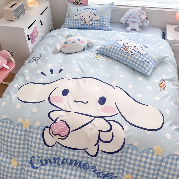 91家纺网 家纺一手货源 找家纺 （总）暮思家居 2025新款正版授权三丽鸥大版全棉纯棉数码印花四件套系列-第四批