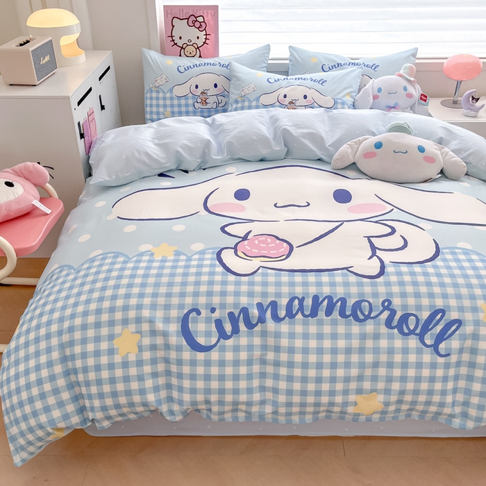 91家纺网 家纺一手货源 找家纺 （总）暮思家居 2025新款正版授权三丽鸥大版全棉纯棉数码印花四件套系列-第四批