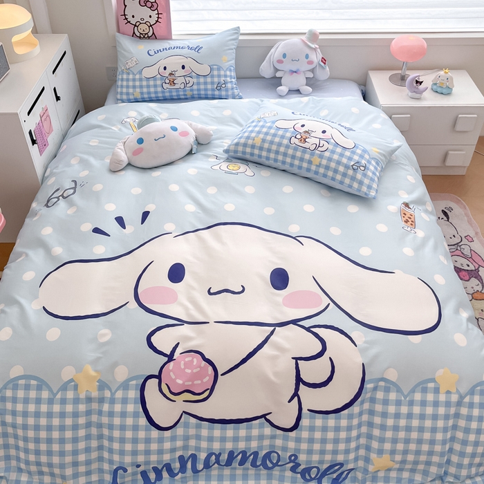 91家纺网 家纺一手货源 找家纺 （总）暮思家居 2025新款正版授权三丽鸥大版全棉纯棉数码印花四件套系列-第四批