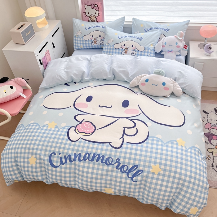 91家纺网 家纺一手货源 找家纺 （总）暮思家居 2025新款正版授权三丽鸥大版全棉纯棉数码印花四件套系列-第四批