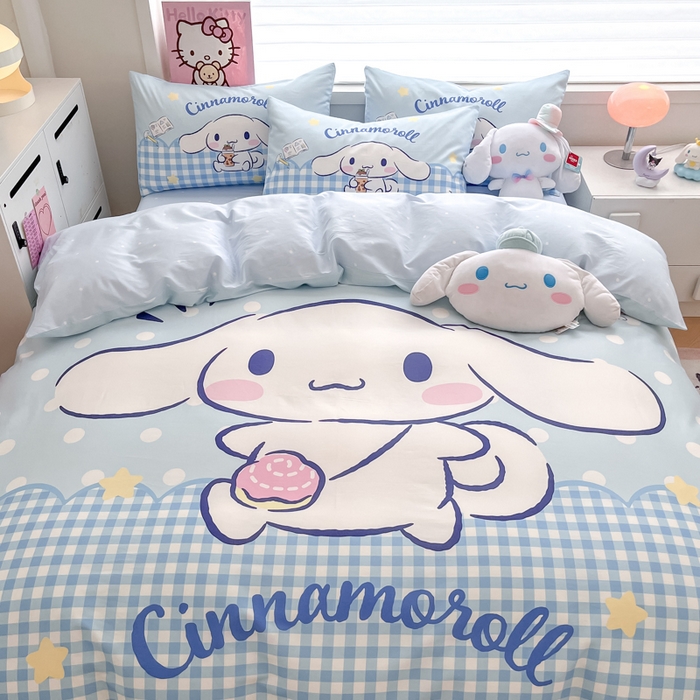 91家纺网 家纺一手货源 找家纺 （总）暮思家居 2025新款正版授权三丽鸥大版全棉纯棉数码印花四件套系列-第四批