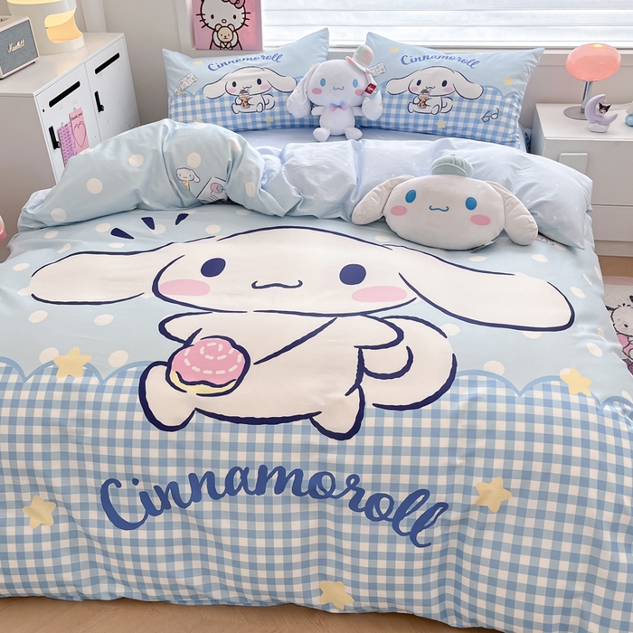 91家纺网 家纺一手货源 找家纺 （总）暮思家居 2025新款正版授权三丽鸥大版全棉纯棉数码印花四件套系列-第四批