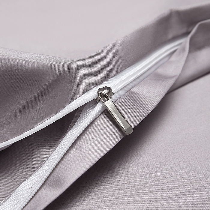 91家纺网 家纺一手货源 找家纺 威克凯丽 2024新款100S净色长绒棉四件套 烟紫