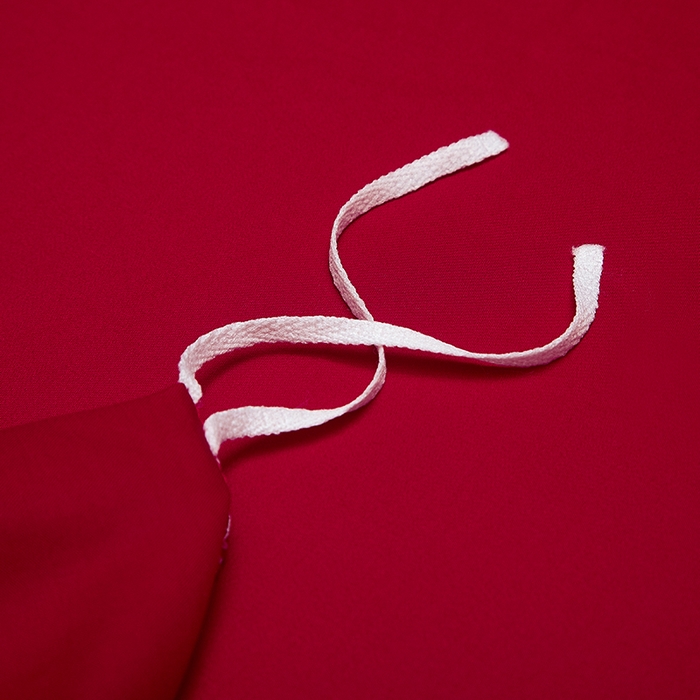 91家纺网 家纺一手货源 找家纺 威克凯丽 2024新款100S净色长绒棉四件套 中国红