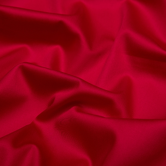 91家纺网 家纺一手货源 找家纺 威克凯丽 2024新款100S净色长绒棉四件套 中国红