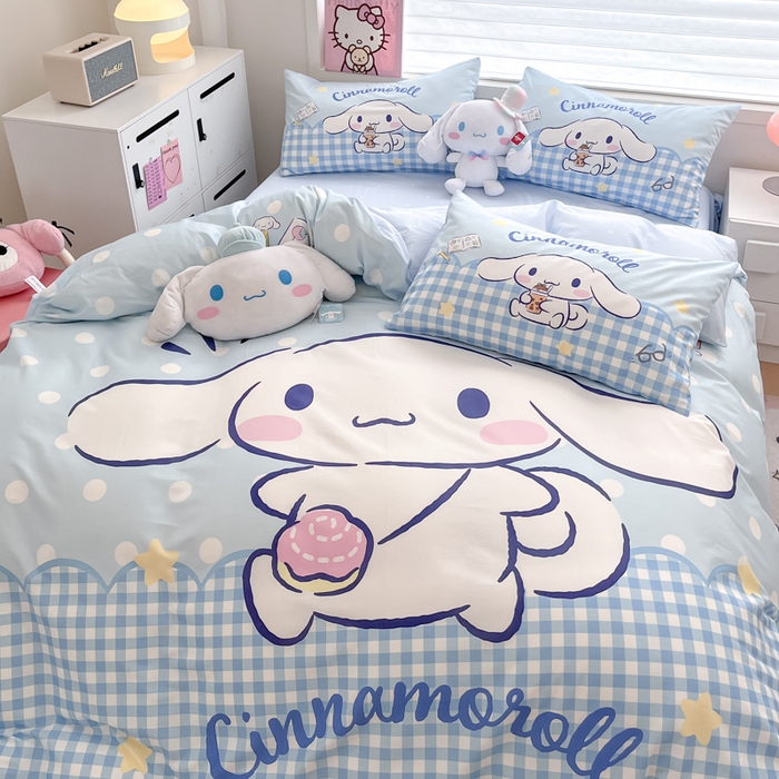 91家纺网 家纺一手货源 找家纺 （总）暮思家居 2025新款正版授权三丽鸥大版全棉纯棉数码印花四件套系列-第四批