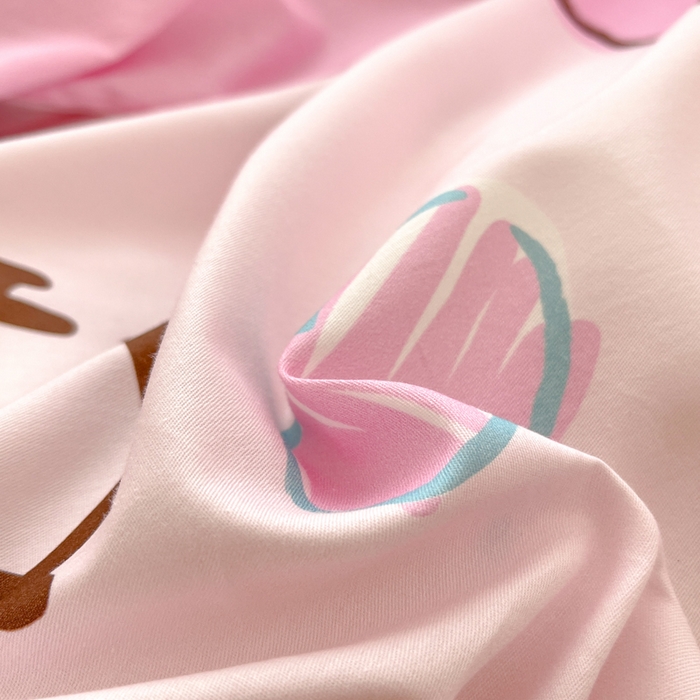 91家纺网 家纺一手货源 找家纺 暮思家居 2025新款正版授权三丽鸥大版全棉纯棉数码印花四件套系列-第四批 大版-babyKitty