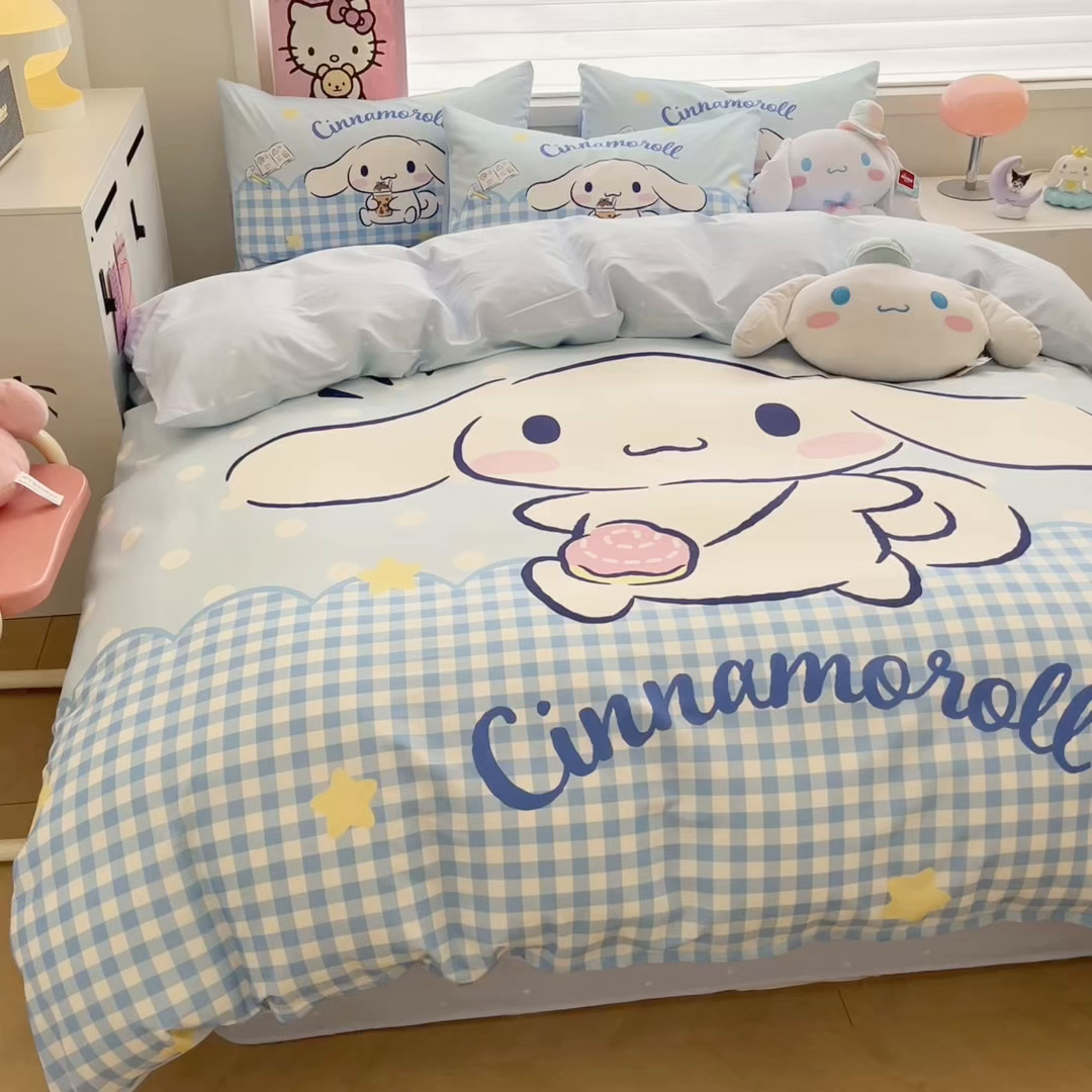 91家纺网 家纺一手货源 找家纺 （总）暮思家居 2025新款正版授权三丽鸥大版全棉纯棉数码印花四件套系列-第四批