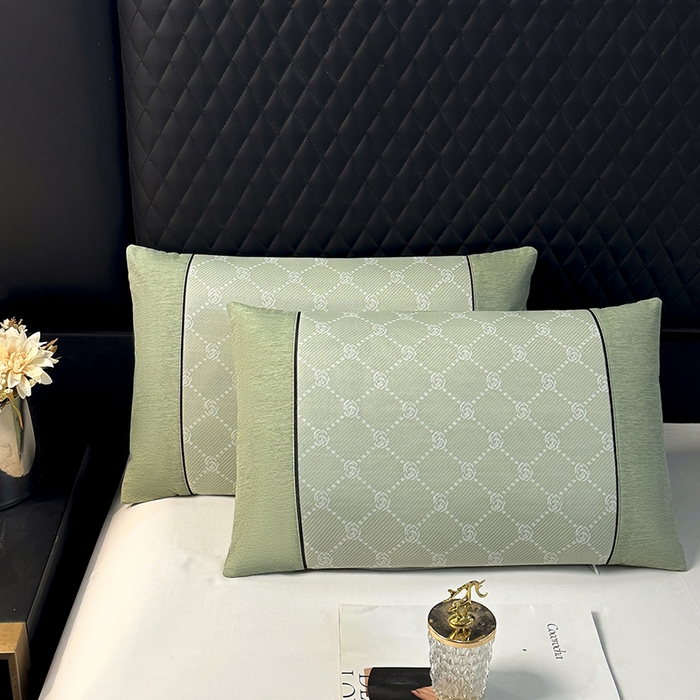 91家纺网 家纺一手货源 找家纺 （总）小牛席业 2025新款小玫瑰PE冰丝夏凉枕枕头枕芯夏天凉感枕头（枕套+枕芯）