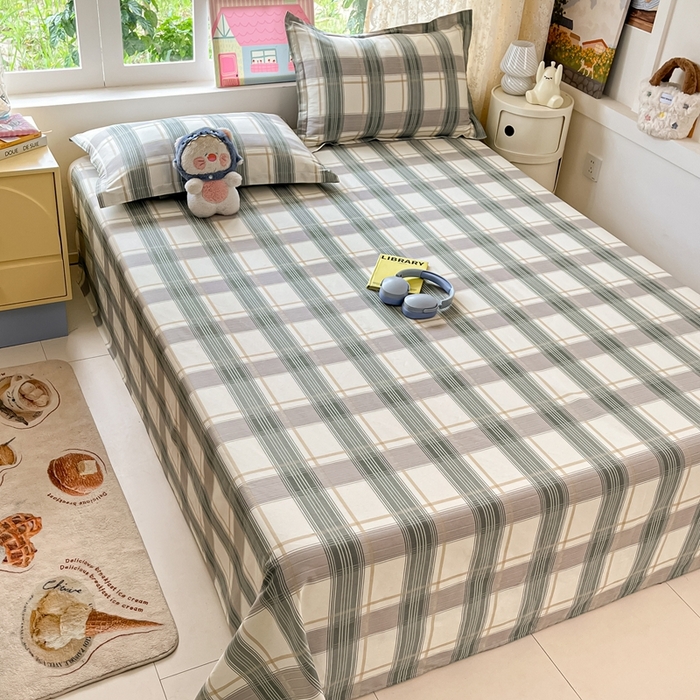 91家纺网 家纺一手货源 找家纺 莱通家纺 2025春夏新款12868纯棉印花单床单 床单单件-系列二（商家提供买家秀） 新格拉