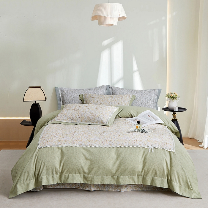 91家纺网 家纺一手货源 找家纺 威克凯丽 2024新款云柔棉磨毛数码印花四件套--星河入梦 星河入梦-桂花黄