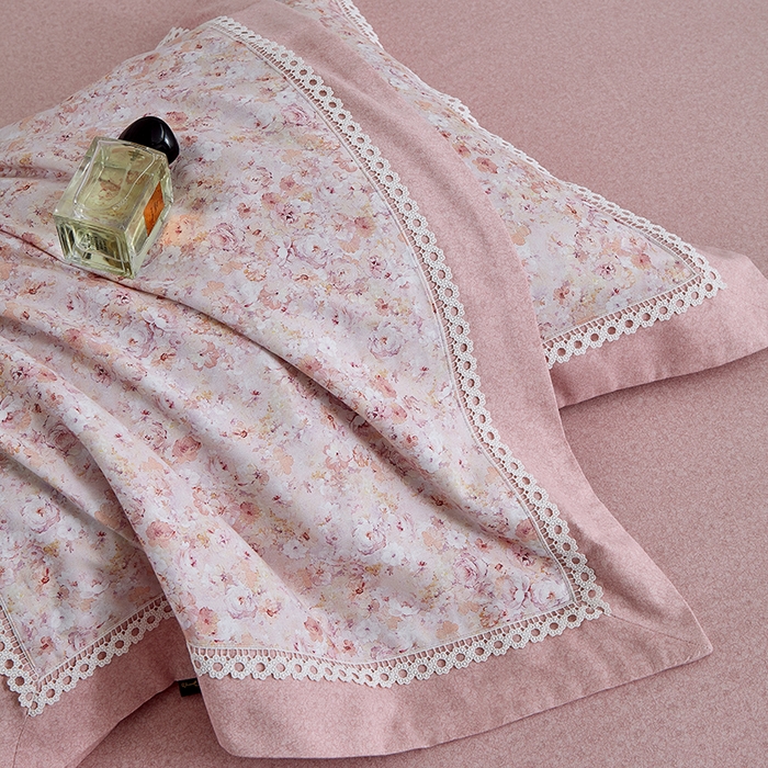 91家纺网 家纺一手货源 找家纺 威克凯丽 2024新款云柔棉磨毛数码印花四件套--星河入梦 星河入梦-藕荷粉