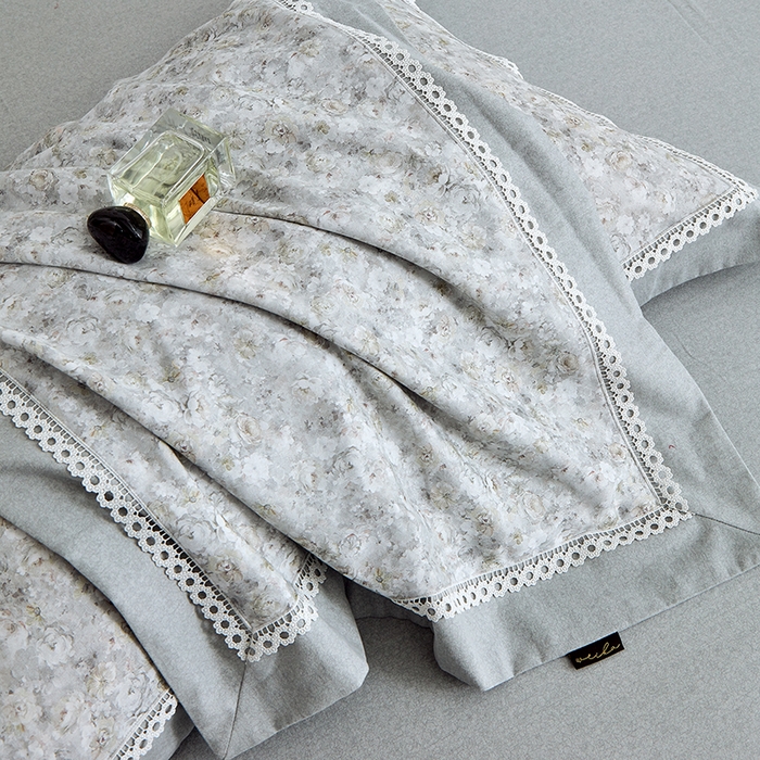 91家纺网 家纺一手货源 找家纺 威克凯丽 2024新款云柔棉磨毛数码印花四件套--星河入梦 星河入梦-青黛灰