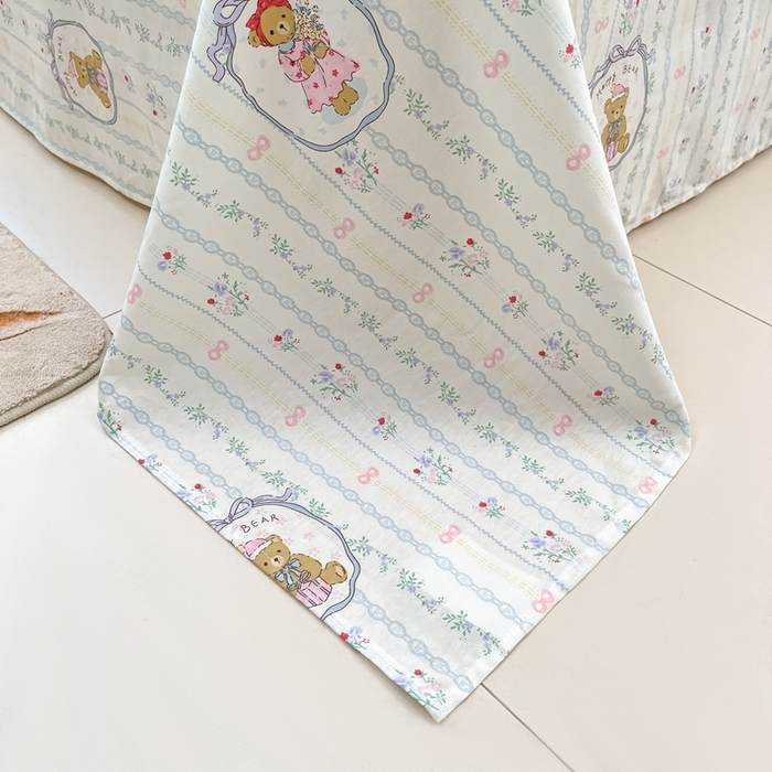 91家纺网 家纺一手货源 找家纺 莱通家纺 2025春夏新款12868纯棉印花单床单 床单单件-系列二（商家提供买家秀） 月光摇蓝草