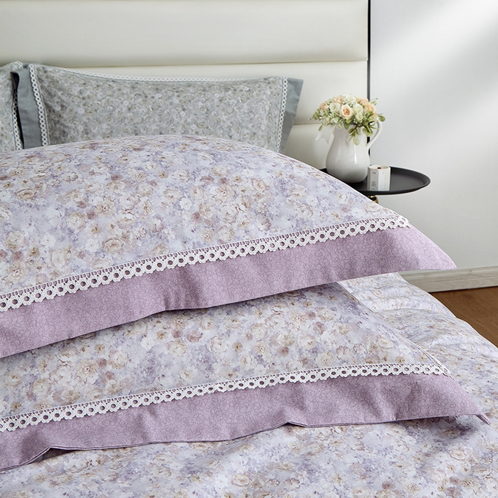 91家纺网 家纺一手货源 找家纺 威克凯丽 2024新款云柔棉磨毛数码印花四件套--星河入梦 星河入梦-西凤紫