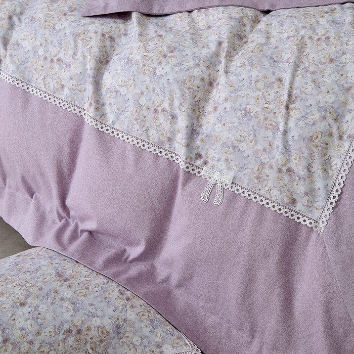 91家纺网 家纺一手货源 找家纺 威克凯丽 2024新款云柔棉磨毛数码印花四件套--星河入梦 星河入梦-西凤紫