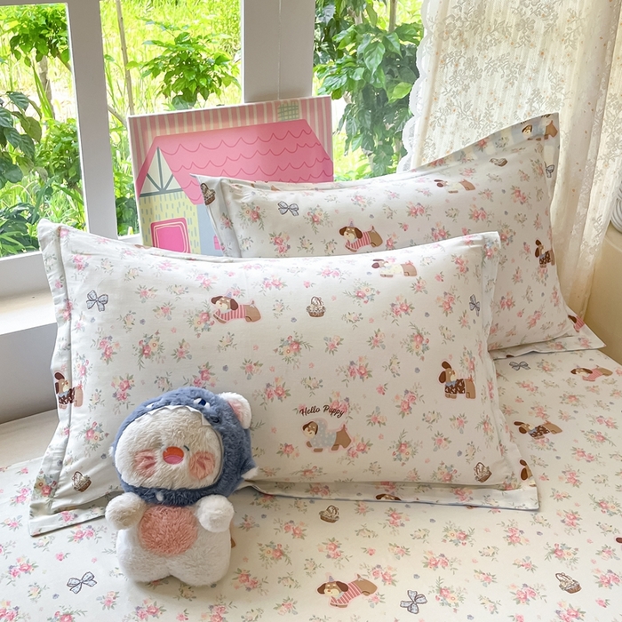 91家纺网 家纺一手货源 找家纺 （总）莱通家纺 2025春夏新款12868纯棉印花单枕套 枕套单件-系列二（商家提供买家秀）