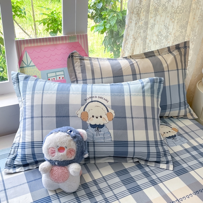 莱通家纺 2025春夏新款12868纯棉印花单枕套 枕套单件-系列二（商家提供买家秀） 波比狗