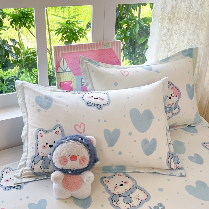 莱通家纺 2025春夏新款12868纯棉印花单枕套 枕套单件-系列二（商家提供买家秀） 达乐宝贝