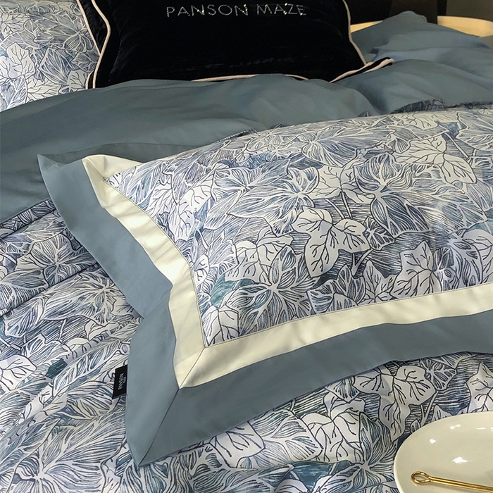 91家纺网 家纺一手货源 找家纺 （总）威克凯丽 2024新款100S缎面数码印花四件套