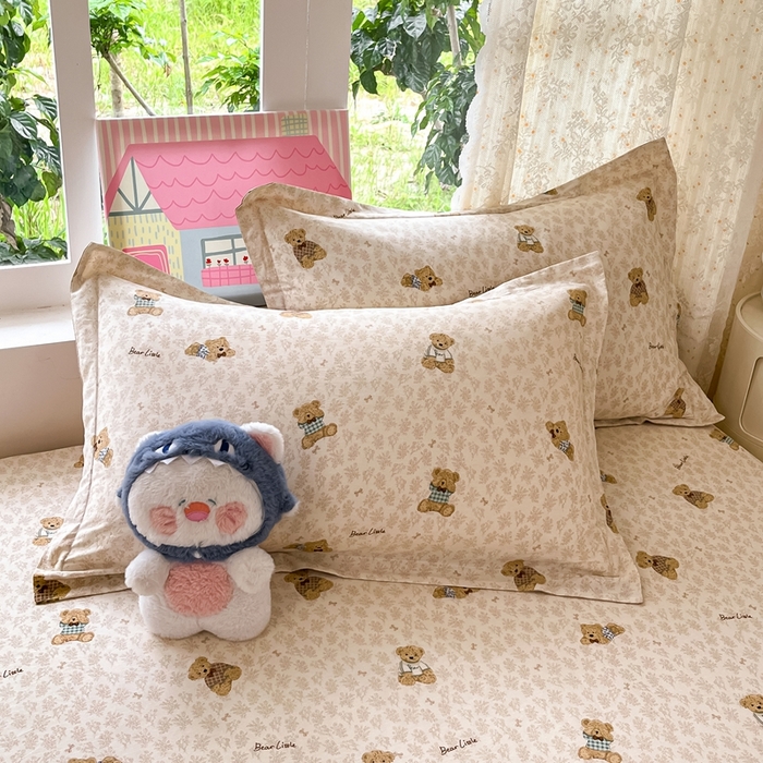 莱通家纺 2025春夏新款12868纯棉印花单枕套 枕套单件-系列二（商家提供买家秀） 果酱电台