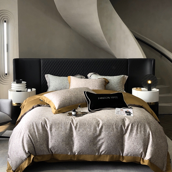 91家纺网 家纺一手货源 找家纺 （总）威克凯丽 2024新款100S缎面数码印花四件套