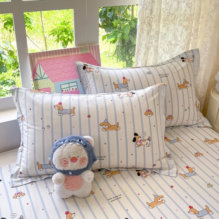 莱通家纺 2025春夏新款12868纯棉印花单枕套 枕套单件-系列二（商家提供买家秀） 糖纸童年