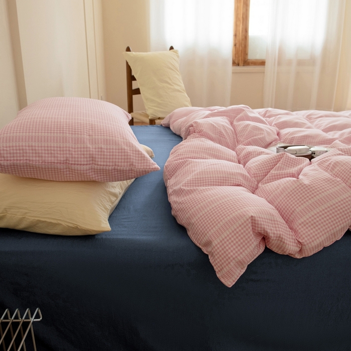 91家纺网 家纺一手货源 找家纺 尤米 2025新款亲肤舒适混搭ins风四件套系列 白茶茉莉