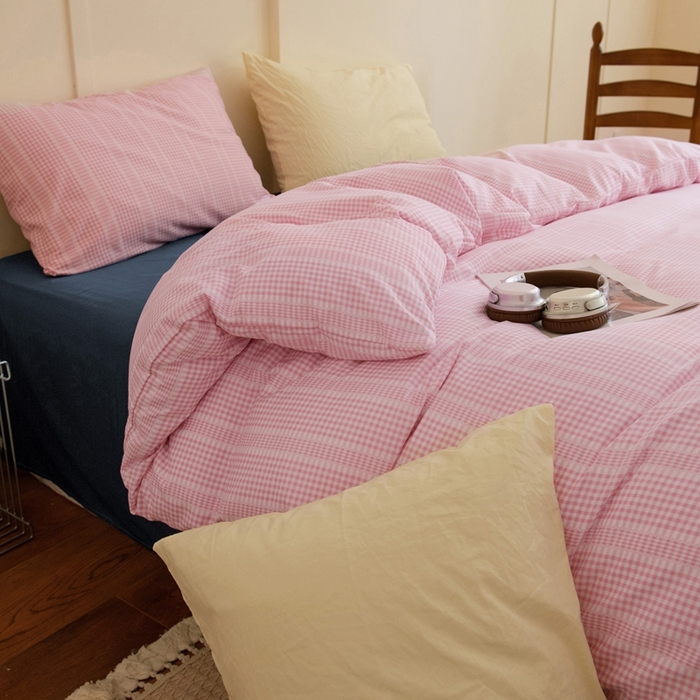 91家纺网 家纺一手货源 找家纺 尤米 2025新款亲肤舒适混搭ins风四件套系列 白茶茉莉