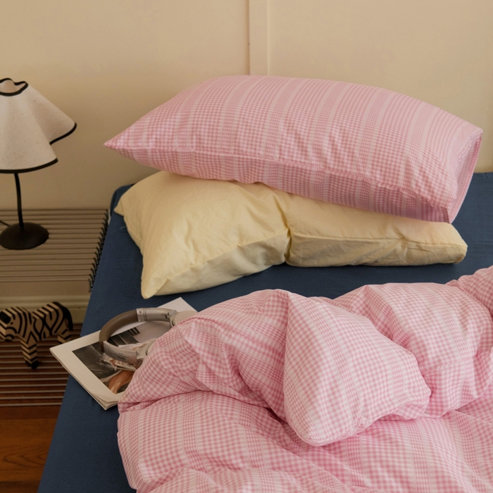 91家纺网 家纺一手货源 找家纺 尤米 2025新款亲肤舒适混搭ins风四件套系列 白茶茉莉