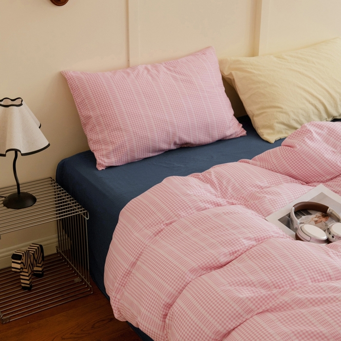 尤米 2025新款亲肤舒适混搭ins风四件套系列 白茶茉莉