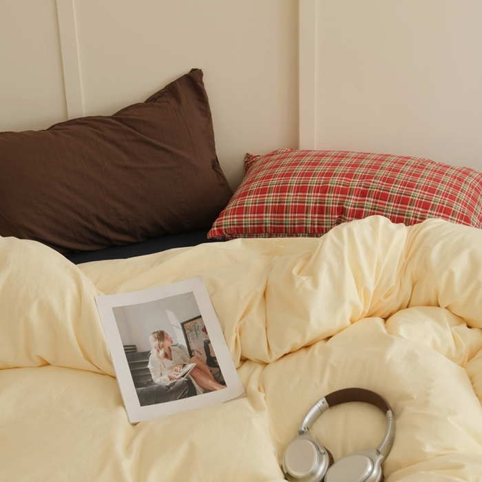 91家纺网 家纺一手货源 找家纺 尤米 2025新款亲肤舒适混搭ins风四件套系列 芝芝厚乳