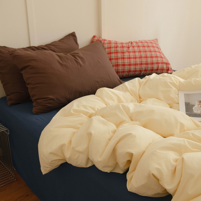 91家纺网 家纺一手货源 找家纺 尤米 2025新款亲肤舒适混搭ins风四件套系列 芝芝厚乳