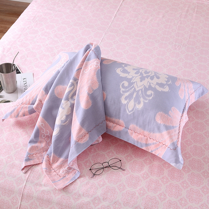 91家纺网 家纺一手货源 找家纺 威克凯丽 2024新款全棉活性磨毛四件套 蜜恋