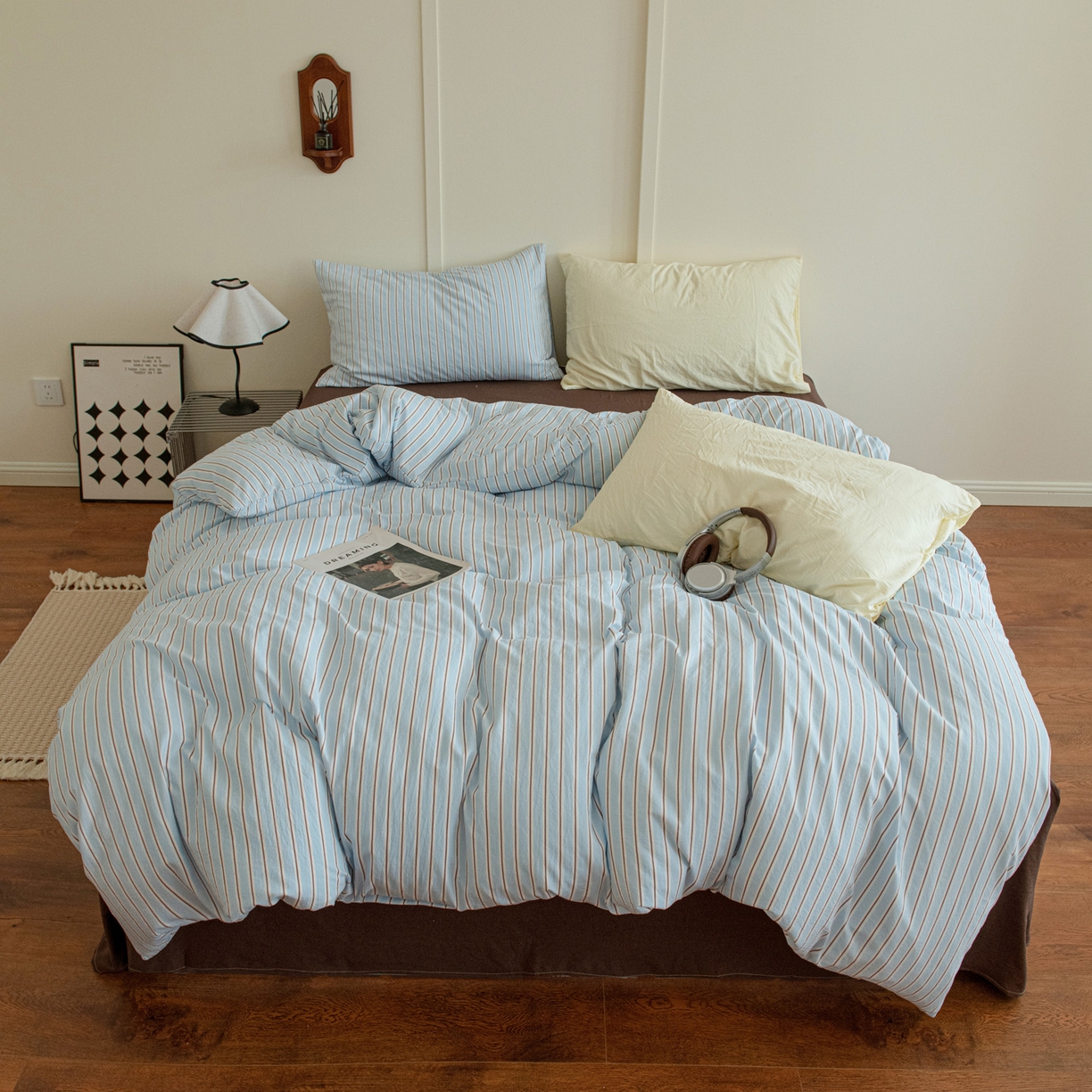 91家纺网 家纺一手货源 找家纺 （总）尤米 2025新款亲肤舒适混搭ins风四件套系列