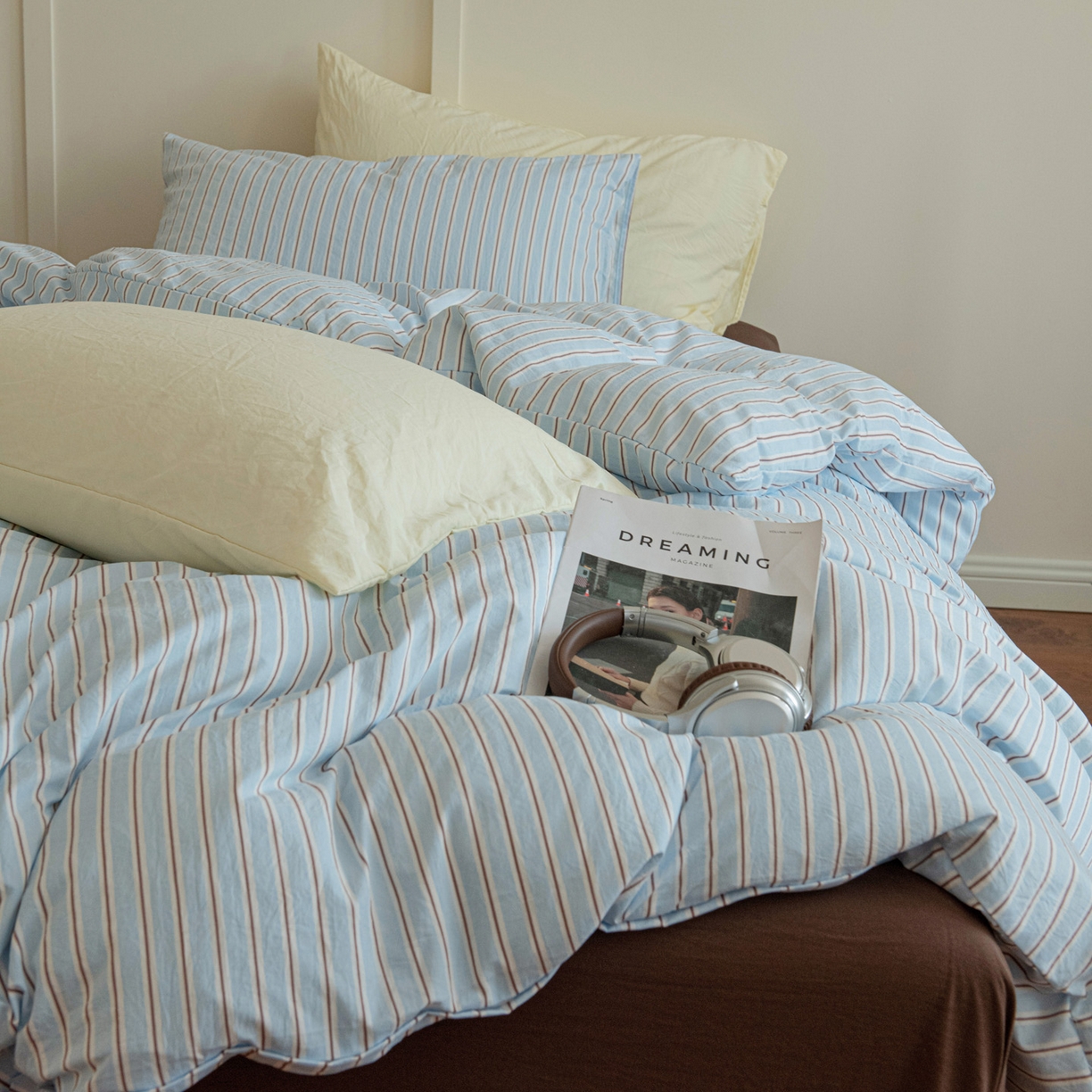 91家纺网 家纺一手货源 找家纺 （总）尤米 2025新款亲肤舒适混搭ins风四件套系列