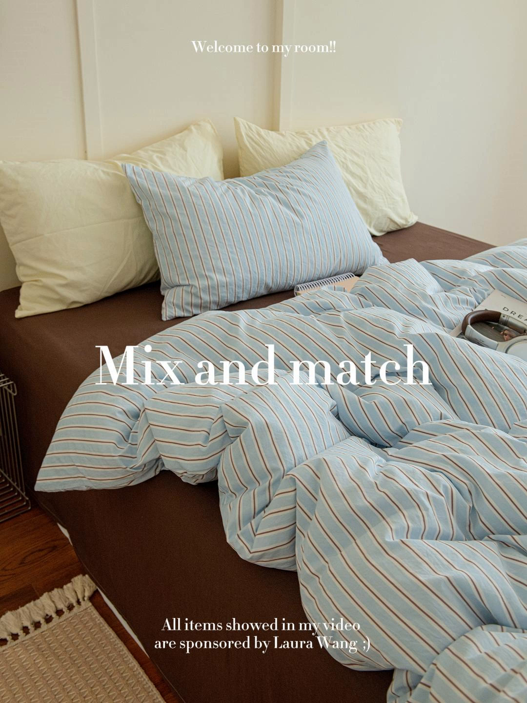 91家纺网 家纺一手货源 找家纺 （总）尤米 2025新款亲肤舒适混搭ins风四件套系列