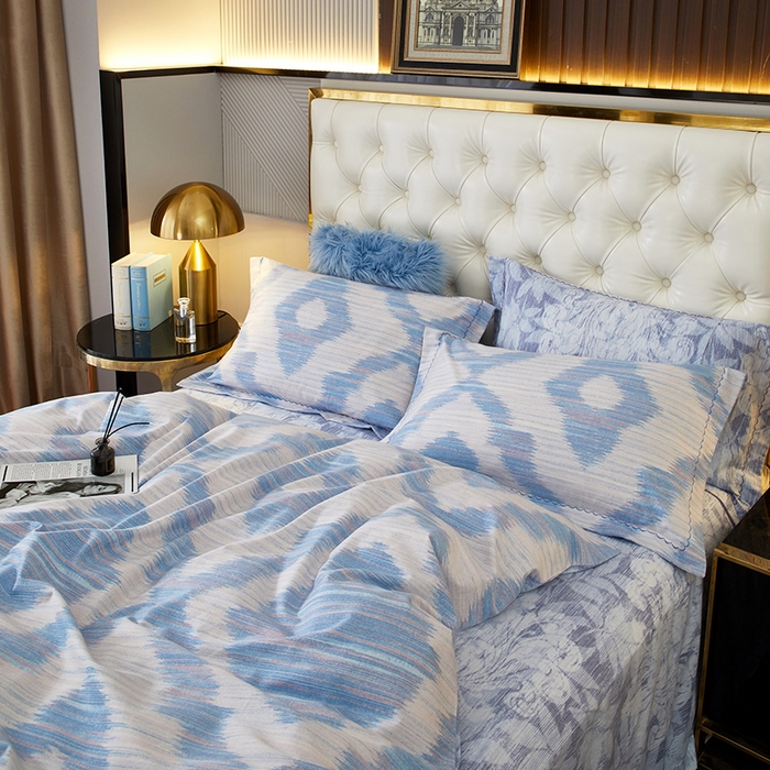 91家纺网 家纺一手货源 找家纺 威克凯丽 2024新款全棉活性磨毛四件套 诺特