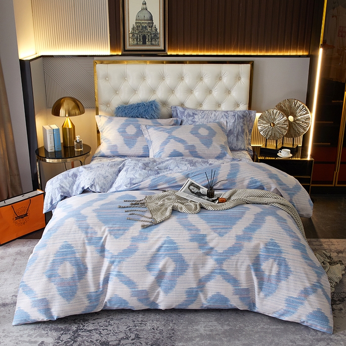 91家纺网 家纺一手货源 找家纺 威克凯丽 2024新款全棉活性磨毛四件套 诺特