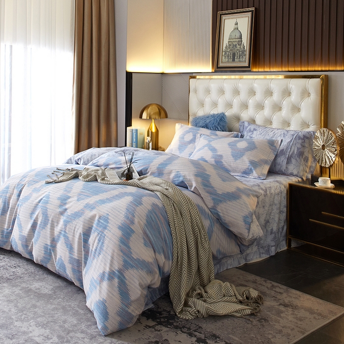 91家纺网 家纺一手货源 找家纺 威克凯丽 2024新款全棉活性磨毛四件套 诺特